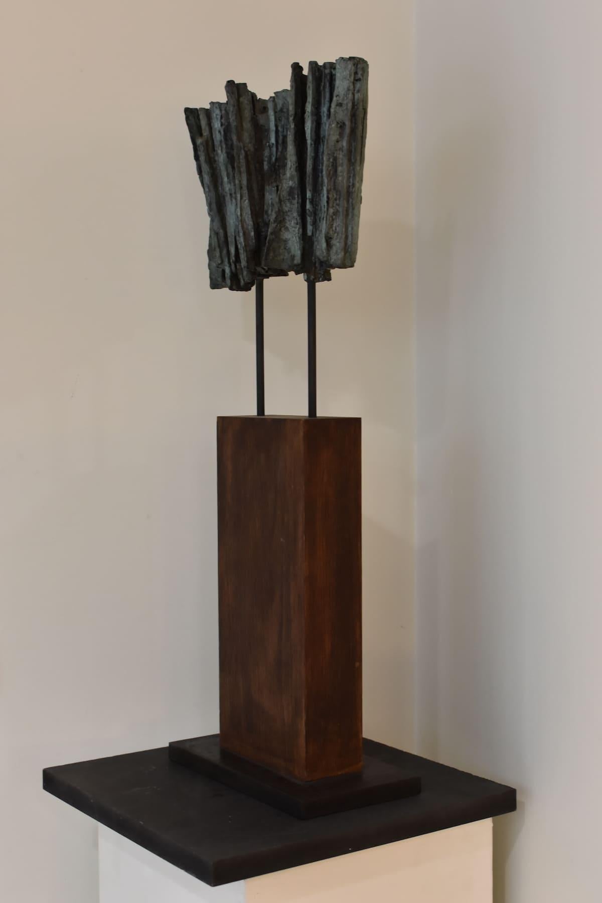 Vibration n°2 by Martine Demal - Contemporary bronze sculpture, abstract For Sale 2