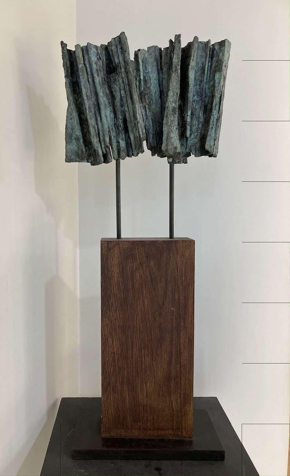 Vibration n°2 by Martine Demal - Contemporary bronze sculpture, abstract For Sale 3