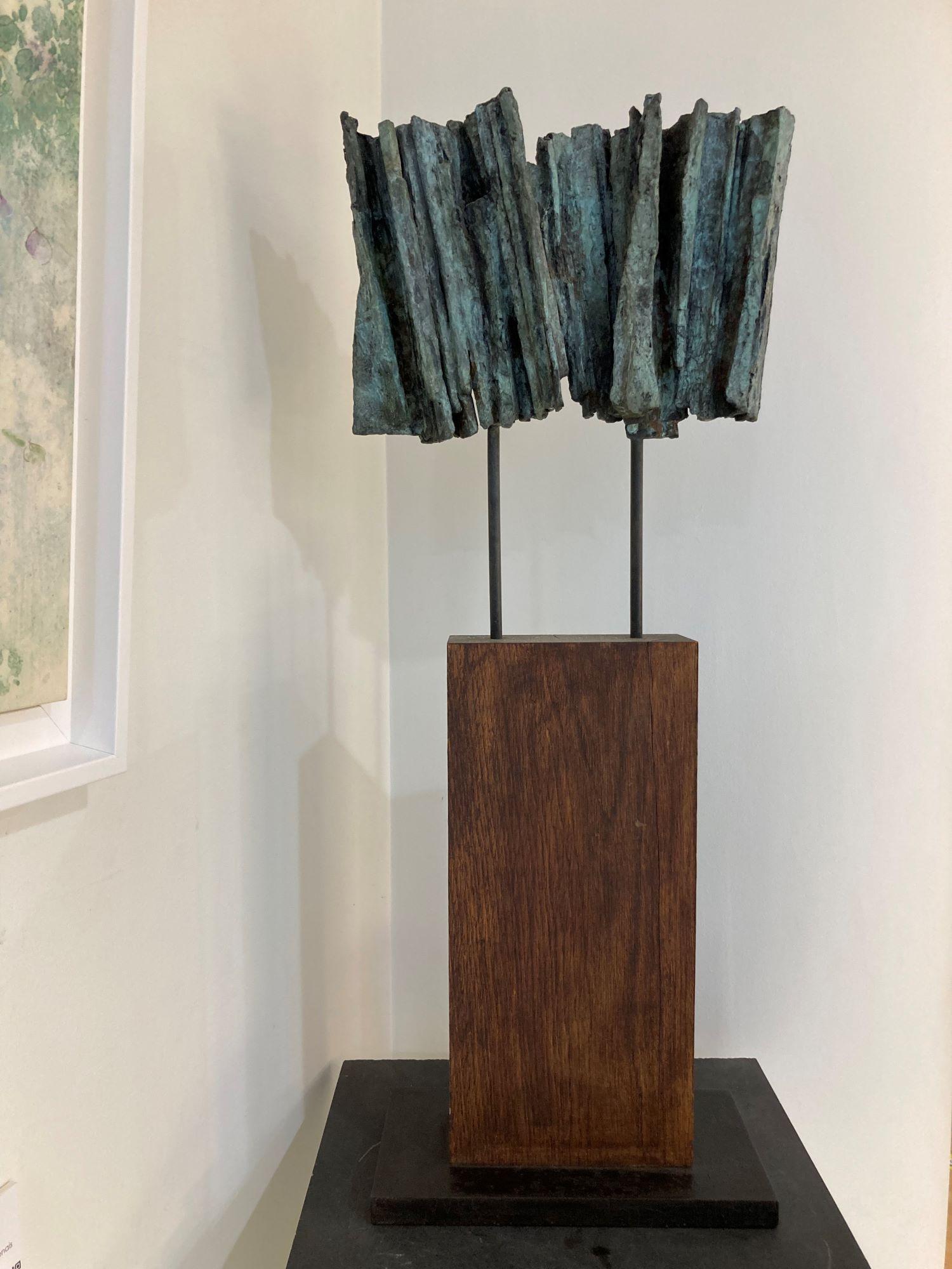 Vibration n°2 by Martine Demal - Contemporary bronze sculpture, abstract For Sale 6