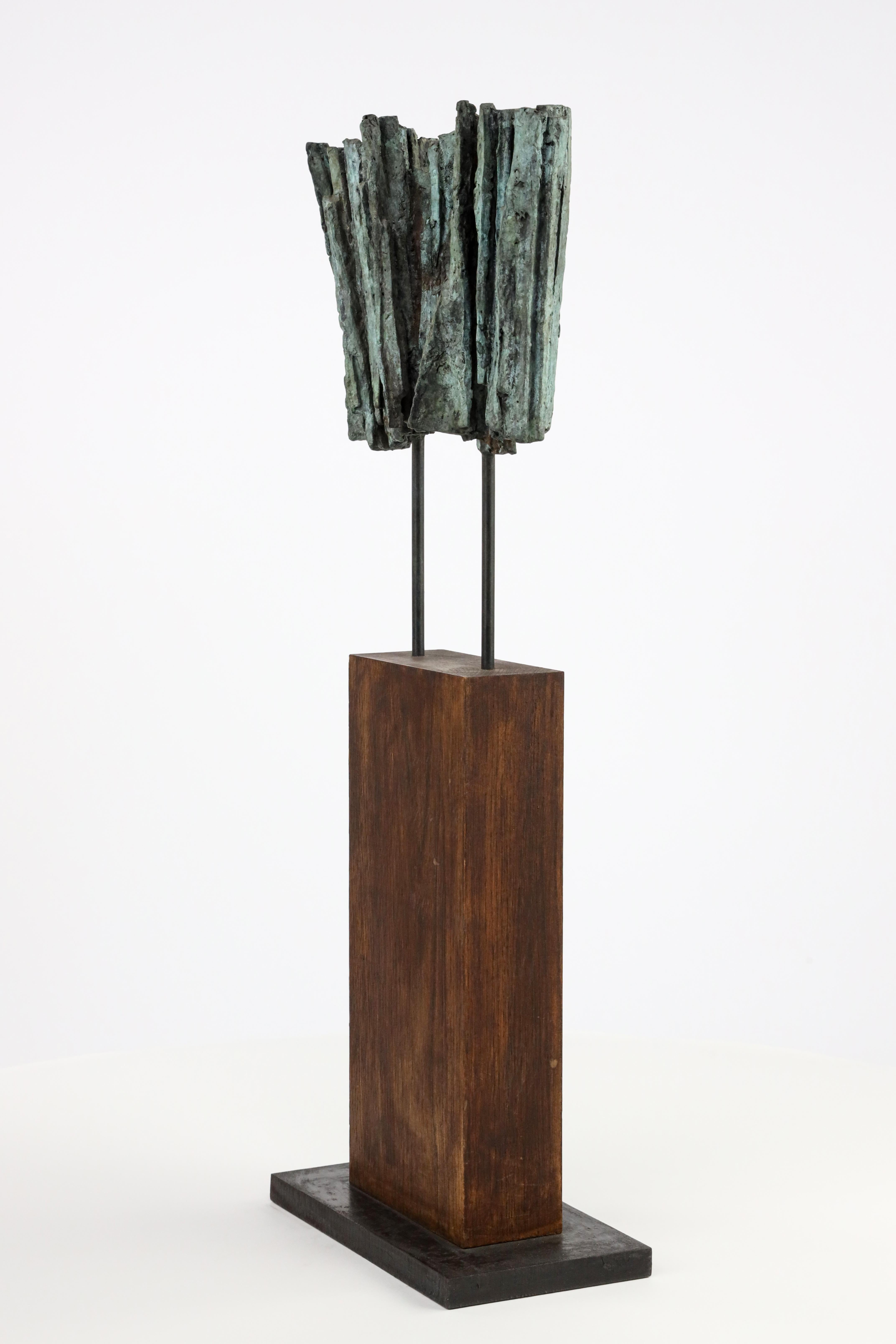 Vibration n°2 by Martine Demal - Contemporary bronze sculpture, abstract For Sale 6