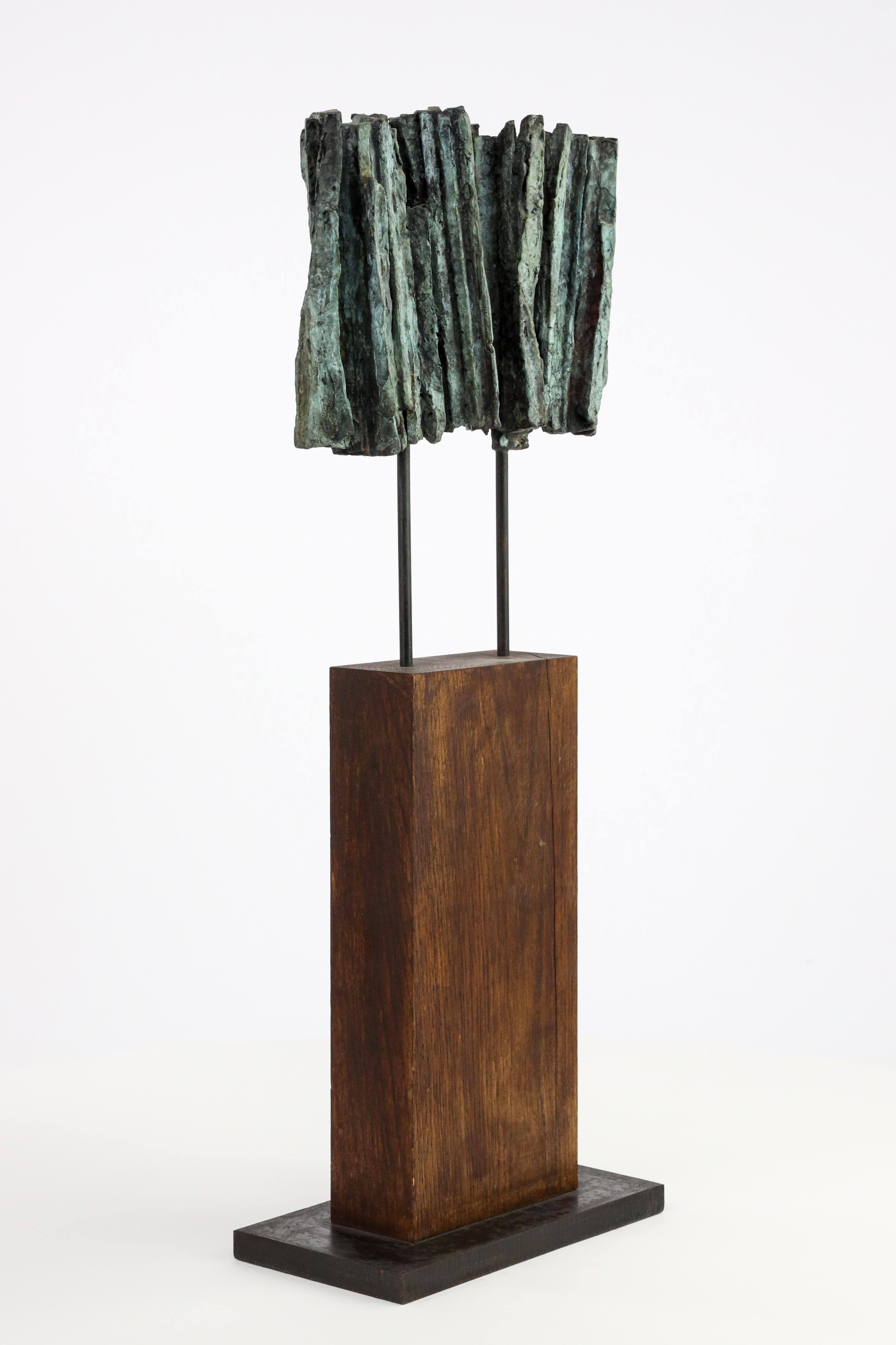 Vibration n°2 by Martine Demal - Contemporary bronze sculpture, abstract For Sale 7