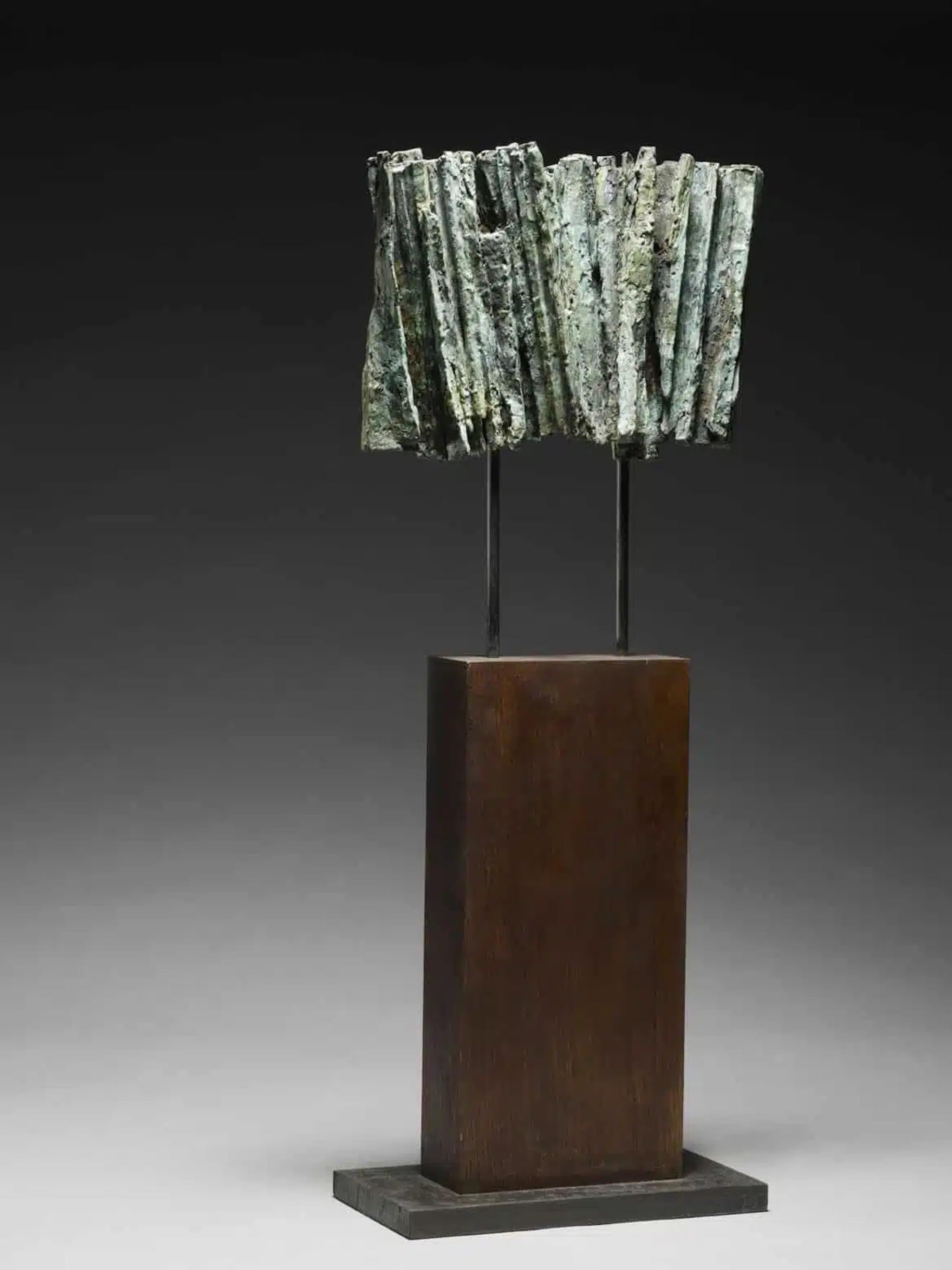 Vibration n°2 by Martine Demal - Contemporary bronze sculpture, abstract