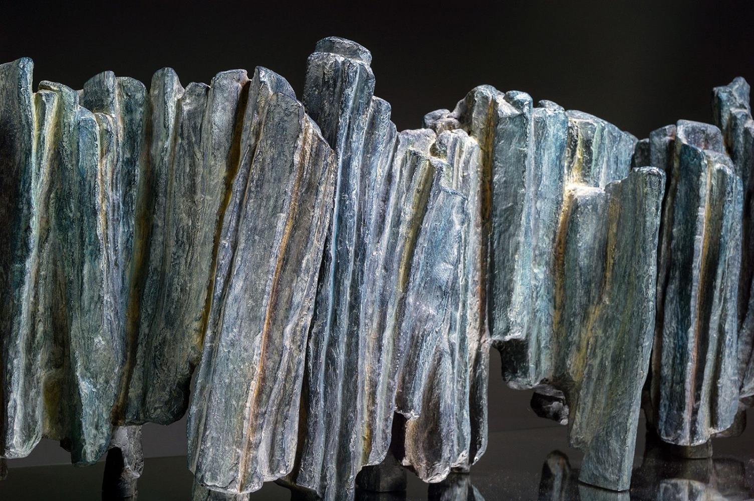 Writing is a Journey by Martine Demal - Contemporary bronze sculpture, abstract For Sale 1