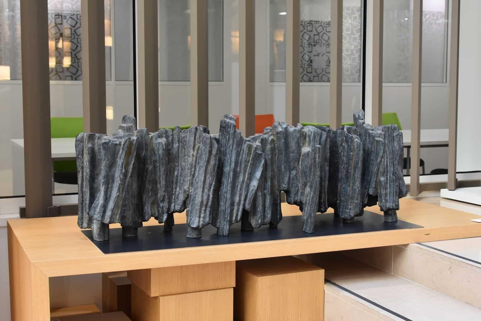 Writing is a Journey by Martine Demal - Contemporary bronze sculpture, abstract For Sale 3