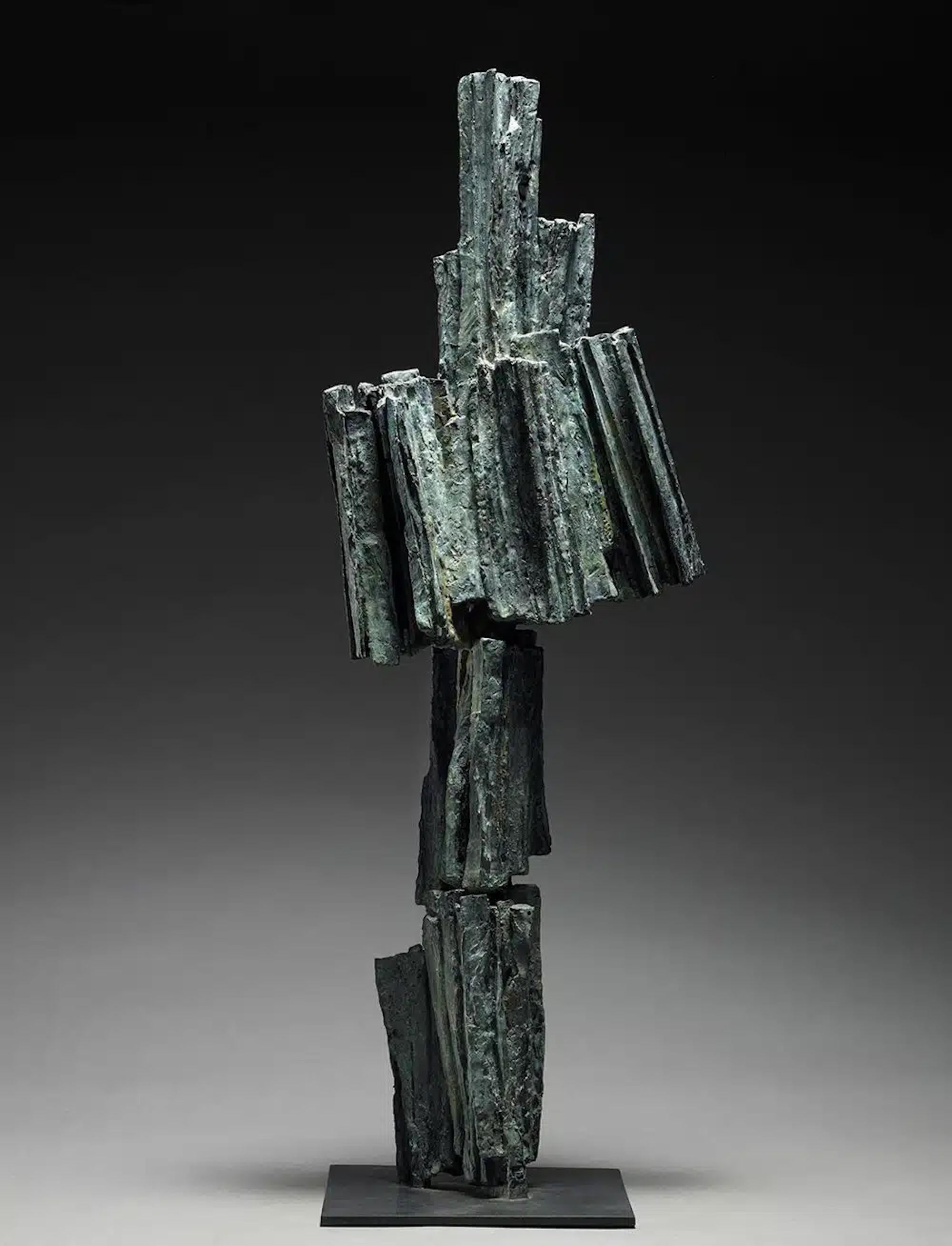 Writing No. 2 is a bronze sculpture by contemporary artist Martine Demal, dimensions including brass base are 68 cm × 24 cm × 18 cm (26.8 × 9.4 × 7.1 in). 
The sculpture is signed and numbered, it is part of a limited edition of 8 editions + 4
