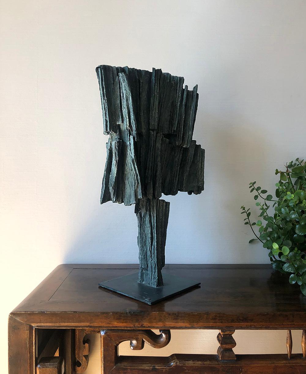 Writing No. 4 by Martine Demal - Contemporary bronze sculpture, abstract For Sale 2
