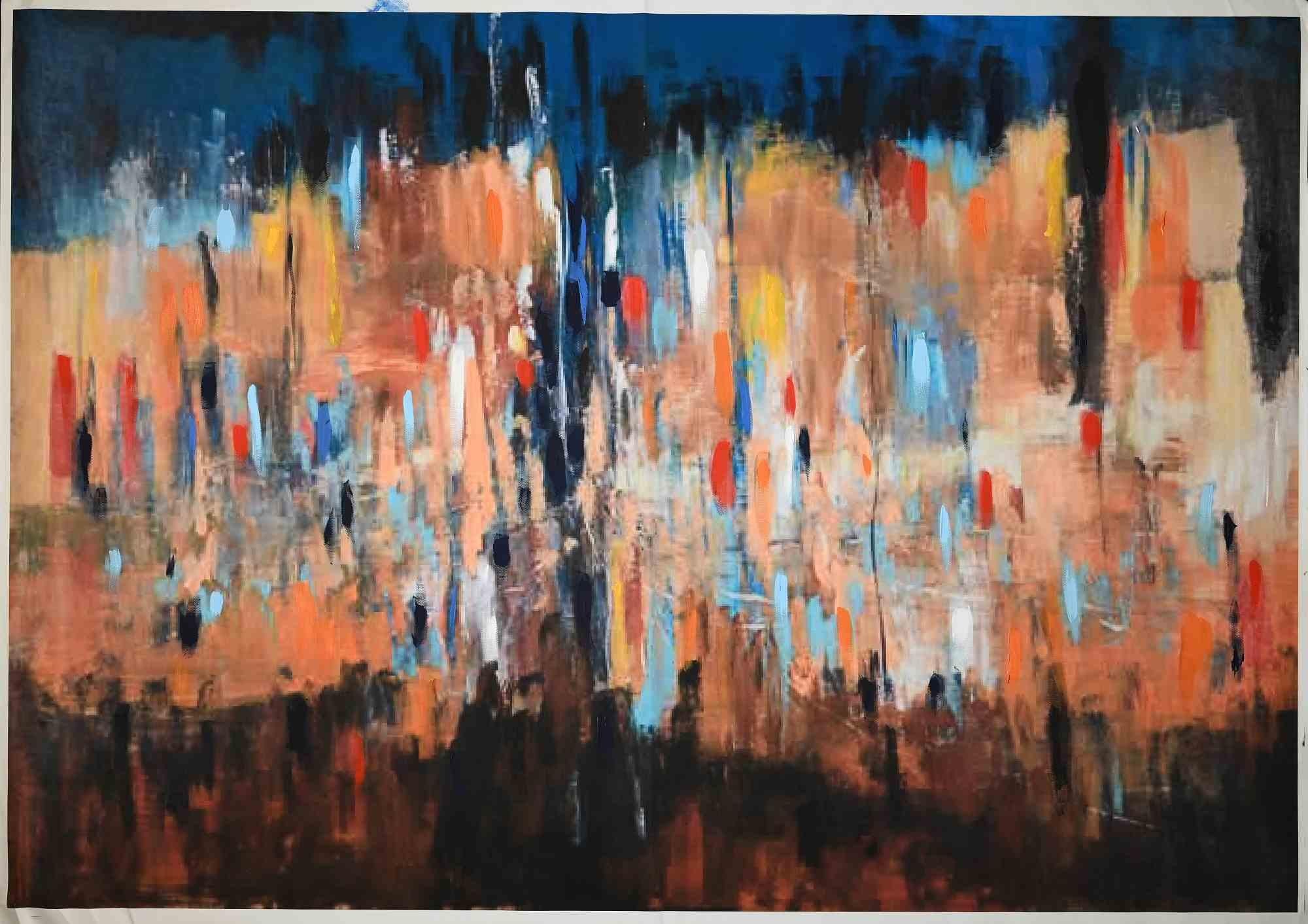 Abstrakte Farbkomposition ist ein Originalkunstwerk von Martine Goyenes aus dem Jahr 2018. 

Retouchè , Mischtechnik.

70 x 102 cm.

Handsigniert und datiert auf der Rückseite.

Gute Bedingungen. 


Martine Goyens ist eine 1953 geborene, in Italien