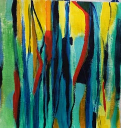 Abstract Composition - Original Painting  by Martine Goeyens - 2020