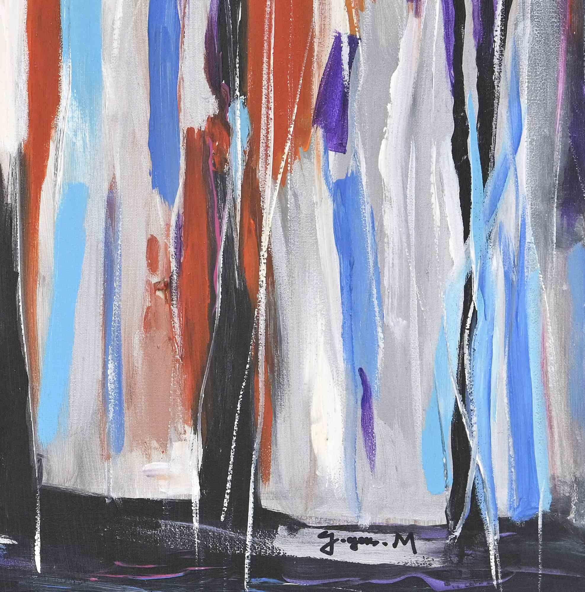 Senza titolo - Quadro di Martine Goeyens - 2018 in vendita 2