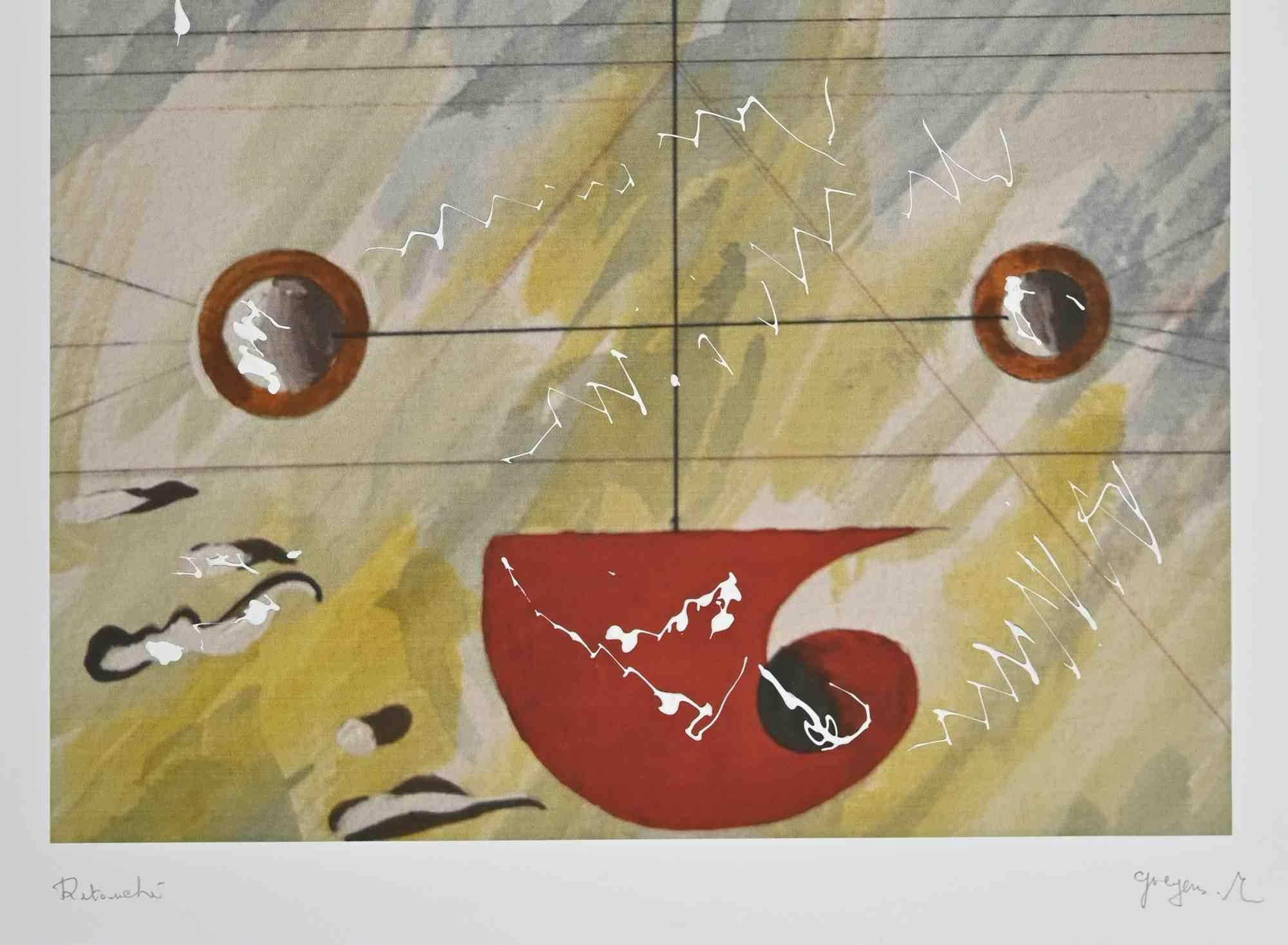 Homage to Miró - Digigraph by Martine Goeyens - 2023 For Sale 1