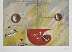 Homage to Miró - Digigraph by Martine Goeyens - 2023