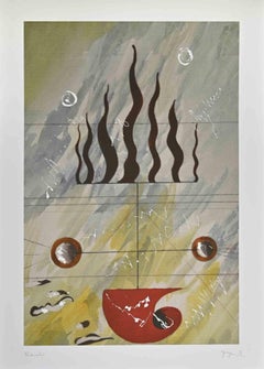 Homage to Miró - Digigraph by Martine Goeyens - 2023