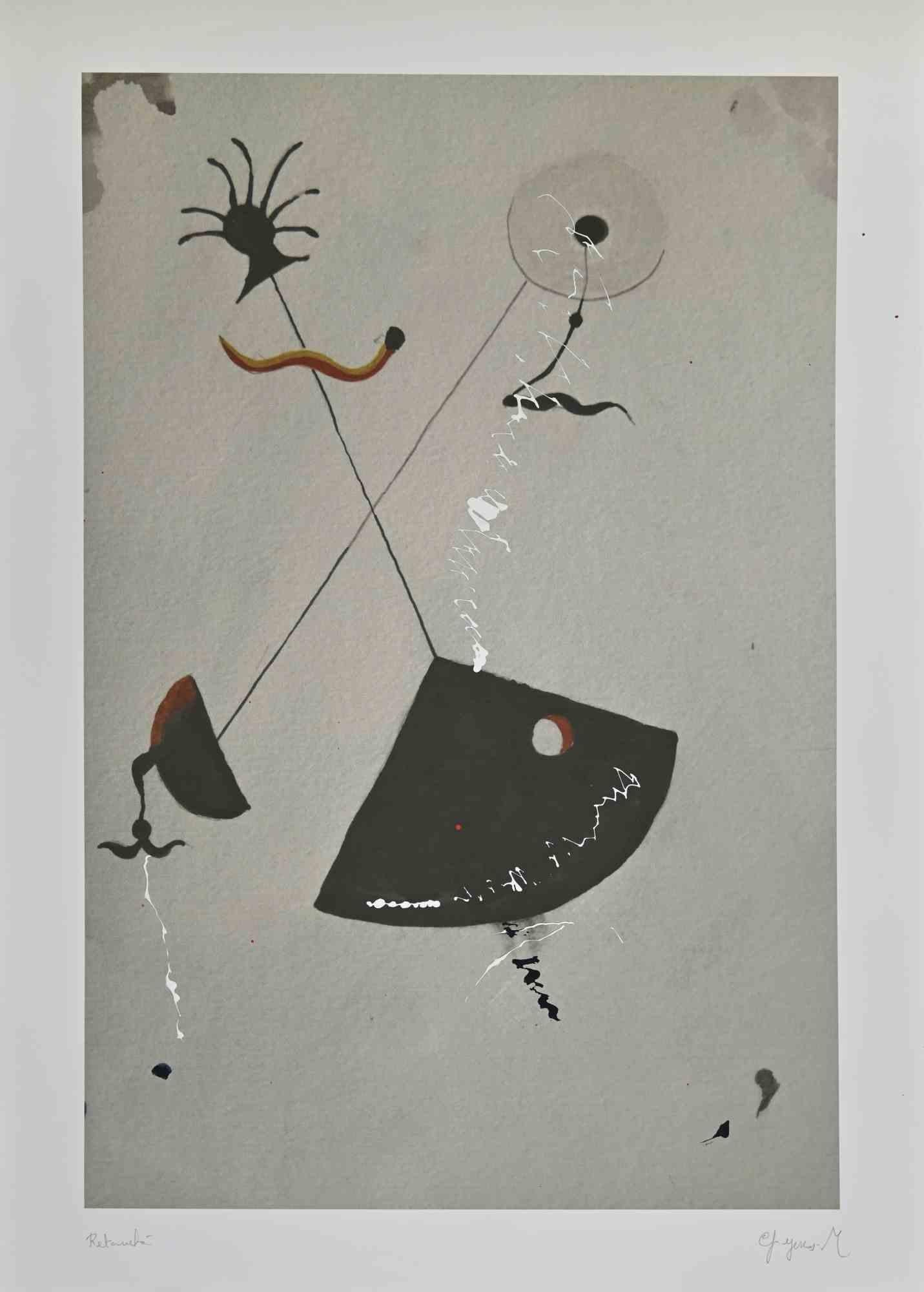 Pandals Homenaje a Mirò es una Impresión digital y retocada a mano realizada por Martine Goyens en 2023.

Firmado a mano en la parte inferior derecha.

Buenas condiciones.

