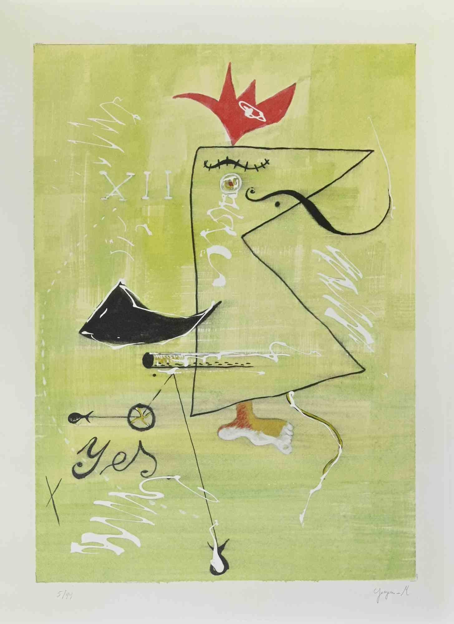 Hommage an Mirò -  Martine Goeyens – Ende des 20. Jahrhunderts