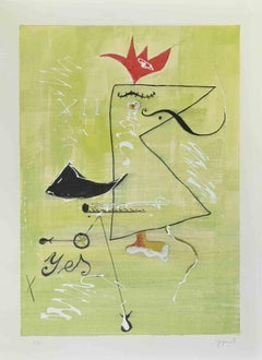 Hommage an Mirò -  Martine Goeyens – Ende des 20. Jahrhunderts