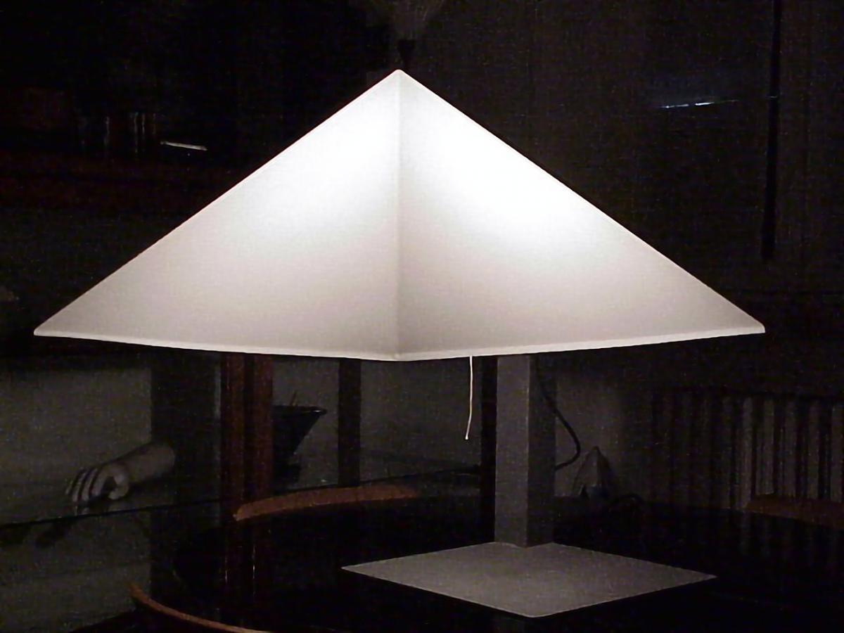 Late 20th Century Martinelli Italy Large Table Lamp 715 Pitagora Design Elio Martinelli Years '70 For Sale