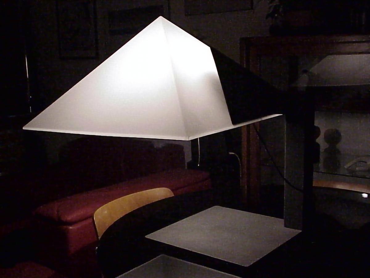 Martinelli Italy Large Table Lamp 715 Pitagora Design Elio Martinelli Years '70 For Sale 2