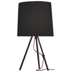 Grande lampe de bureau Eva 798 Eva avec corps noir Emiliana Martinelli