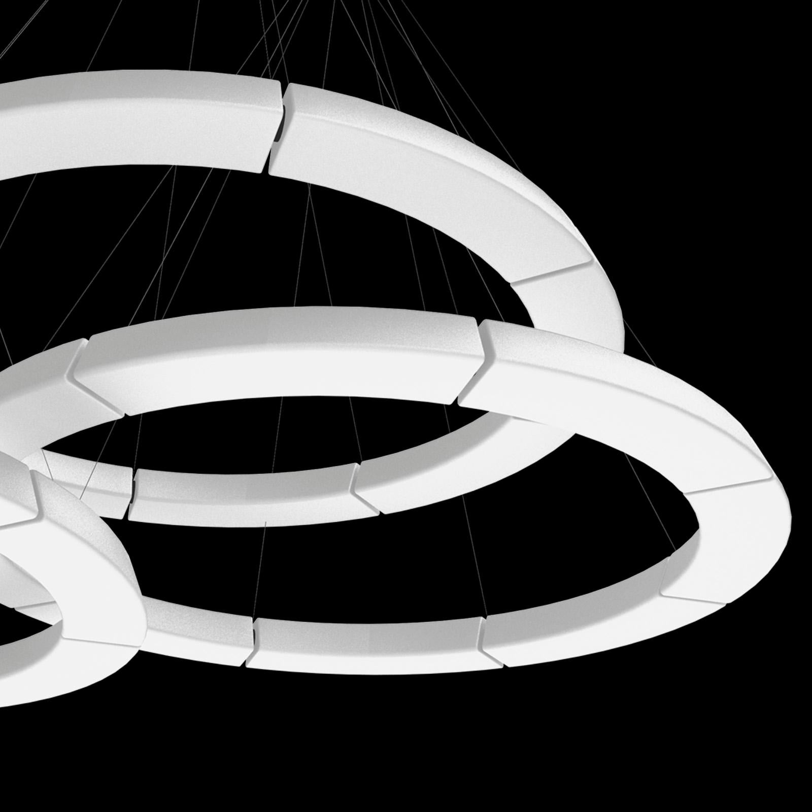 Modern Martinelli Luce Circular Pol 2057 XXL Pendant Light by Emiliana Martinelli For Sale