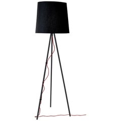 Martinelli Luce Eva 2270 Floor Lamp with Black Body by Emiliana Martinelli