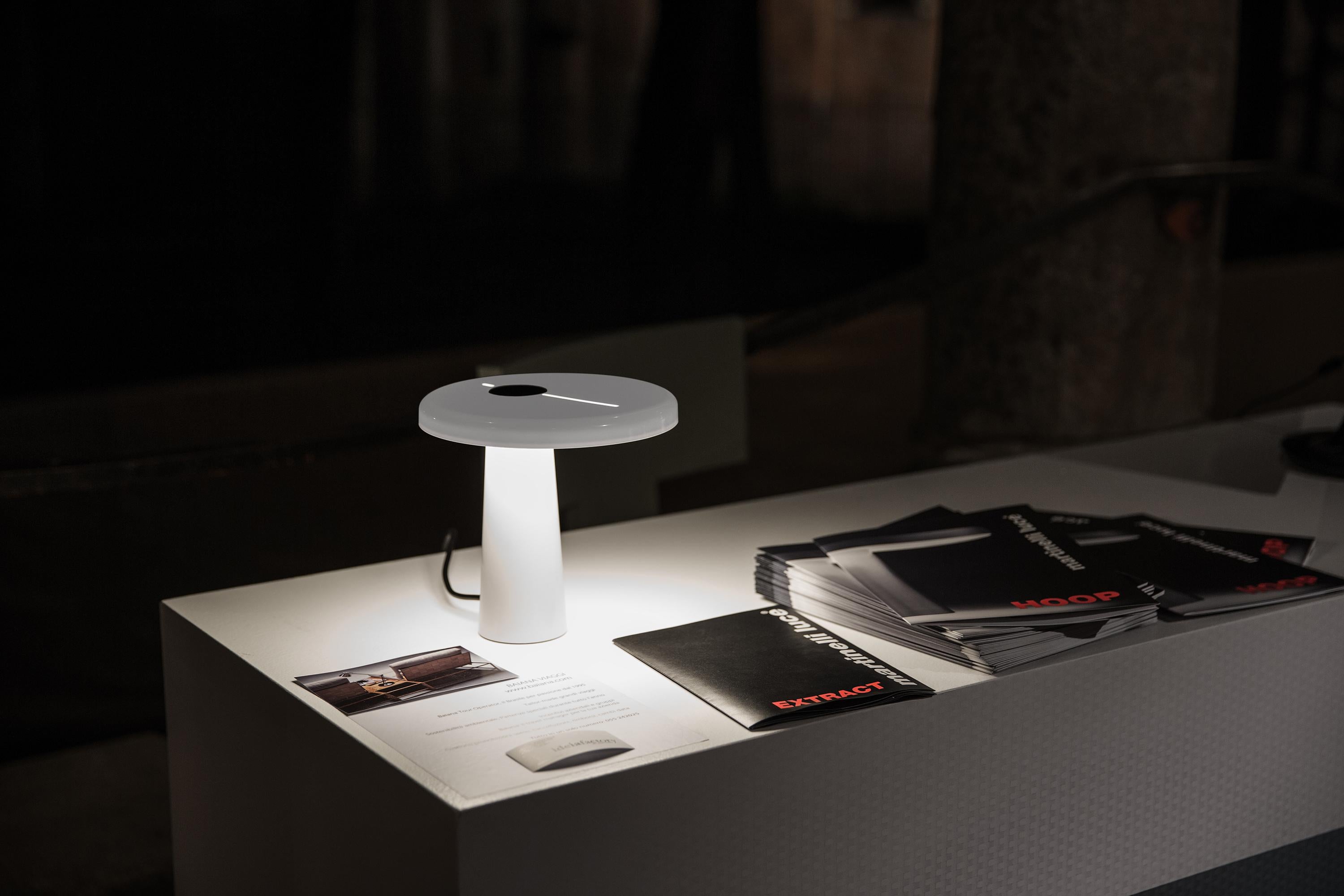 Modern Martinelli Luce Hoop 824 Table Lamp by Adolini+Simonini Associati For Sale