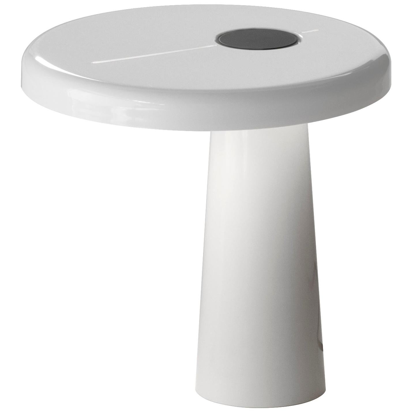For Sale: White Martinelli Luce Hoop 824 Table Lamp by Adolini+Simonini Associati