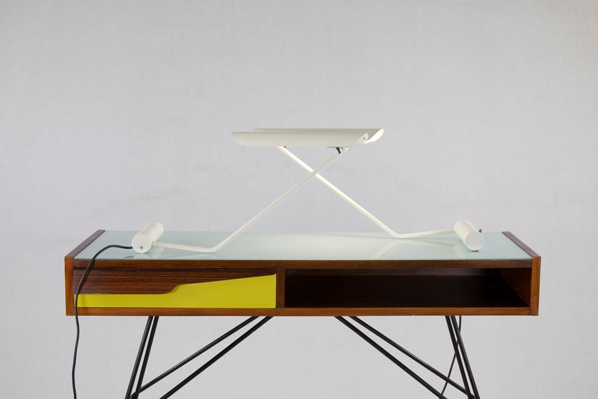 Ensemble de deux lampes de bureau italiennes Martinelli Luce « Modèle 705 », années 1960