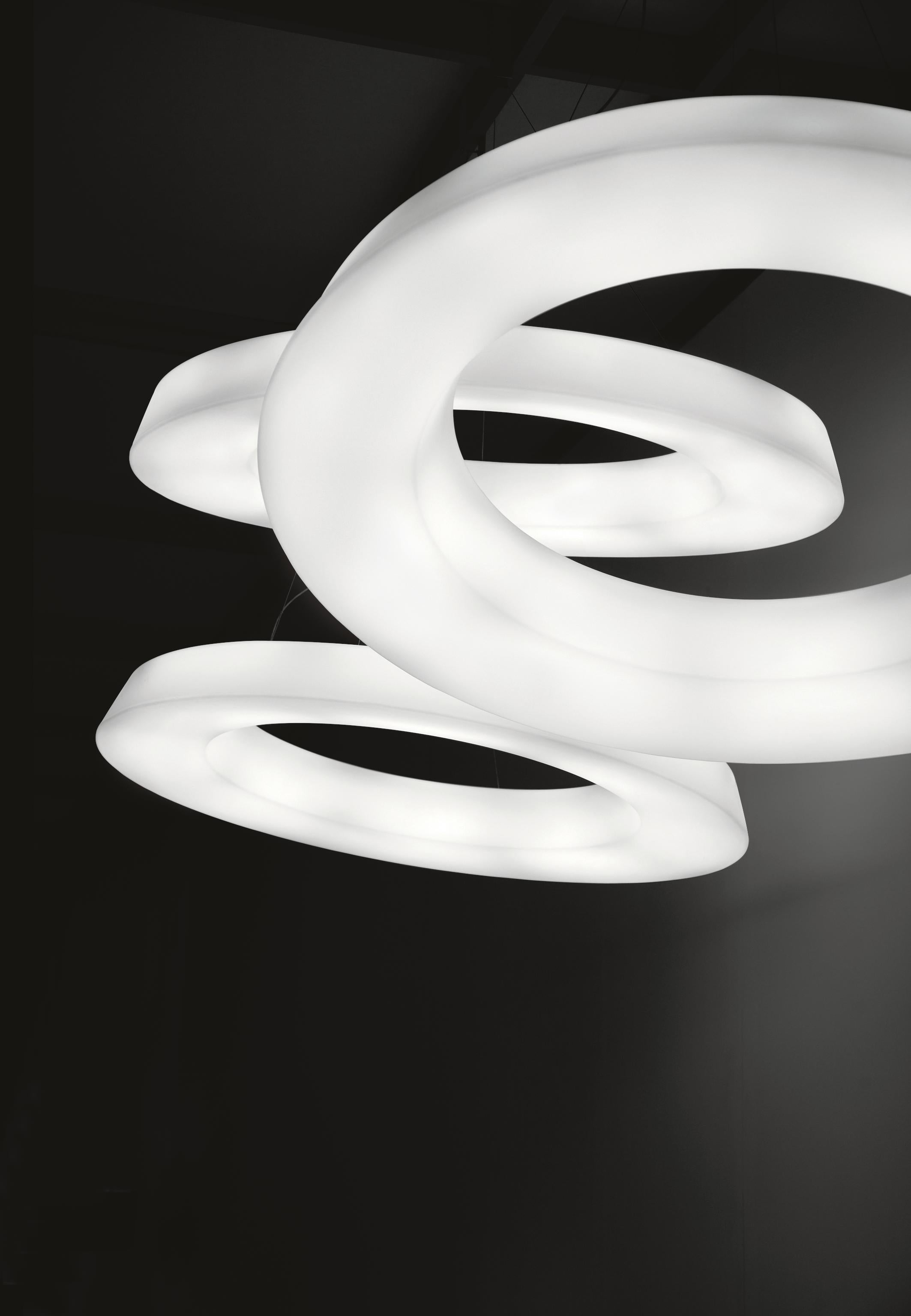 Moderne Grande lampe à suspension circulaire, Emiliana Martinelli pour Martinelli Luce en vente