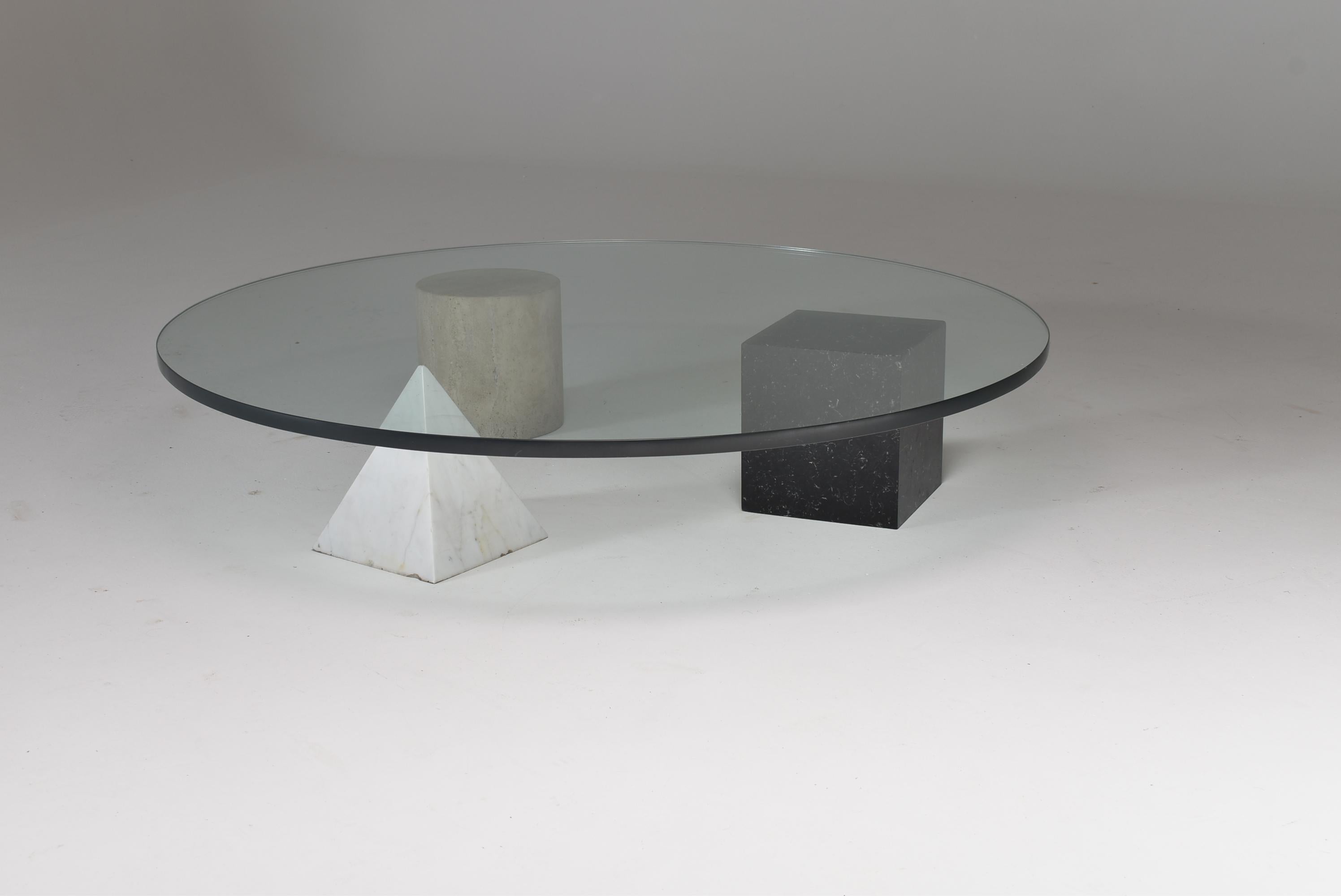 Post-Modern Martinelli Luce Metafora Coffee Table by Lella and Massimo Vignelli, Italy, 1970