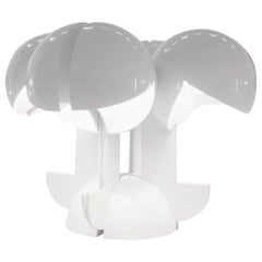 Martinelli Luce Ruspa 633/4 Table Lamp in White with Four Arm by Gae Aulenti