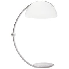 Martinelli Luce Serpente 2131 Floor Lamp in White by Elio Martinelli