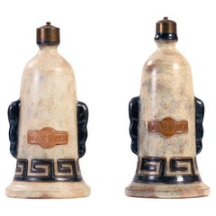 Martini-Tischlampe aus Keramik für Flaschen, 2er-Set, 1960er-Jahre