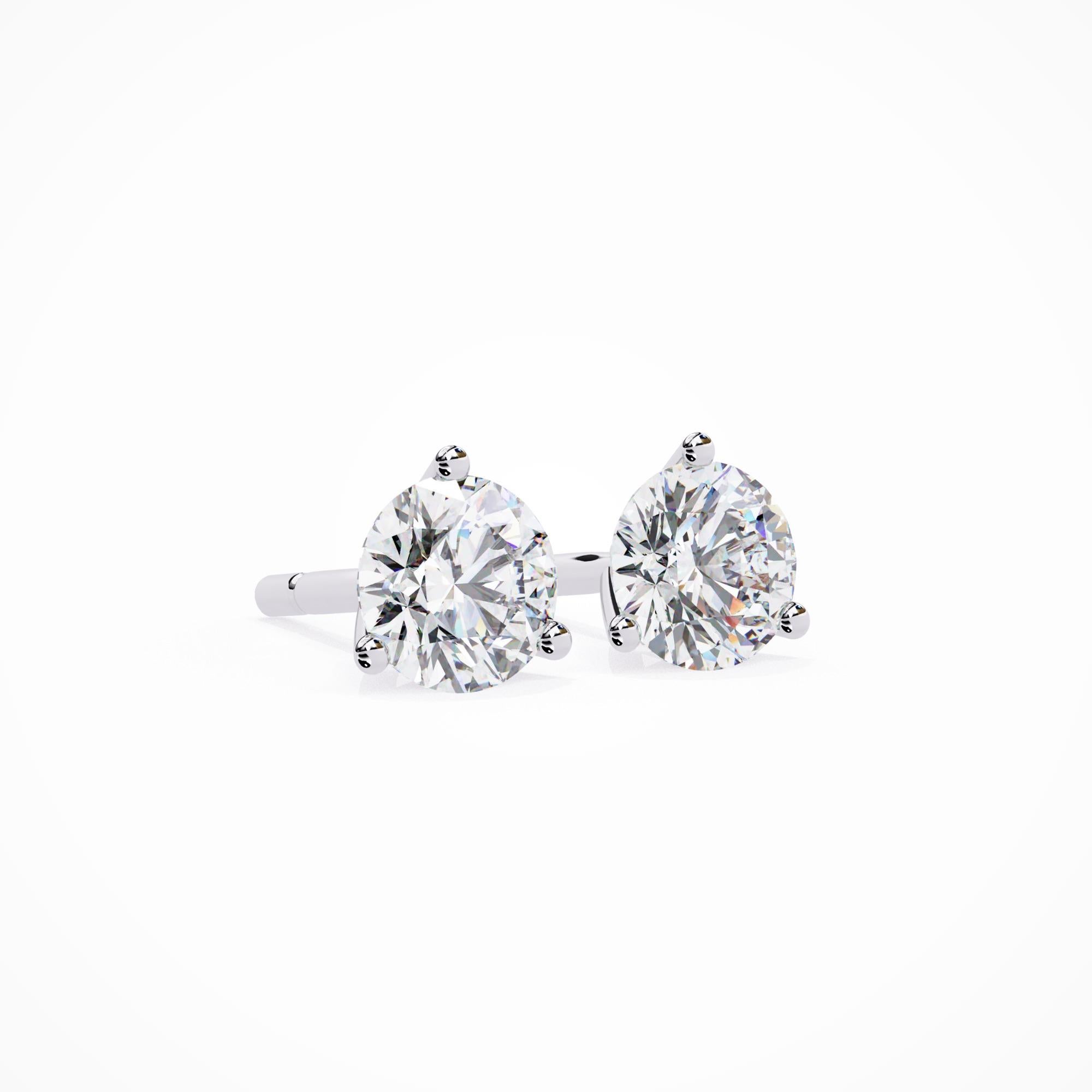 natural diamond stud earrings