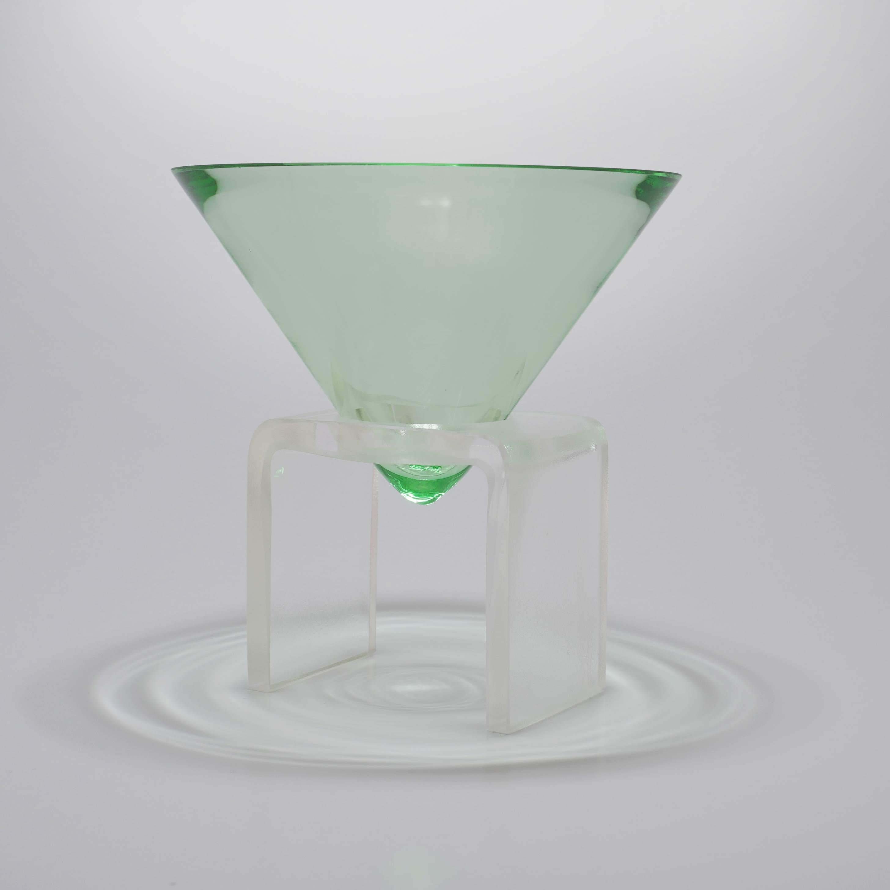 Martini glass by Kickie Chudikova
Limited Edition of 5 pieces each - 3 of each in stock
Handmade in Czech Republic, won’t be producing another edition.
Each piece is slightly different.
Dimensions: D 10.9 x H 11.5 cm
Materials: Glass

Kickie
