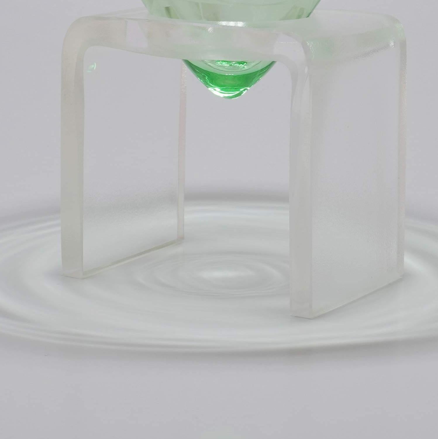 Post-Modern Martini Glass by Kickie Chudikova For Sale