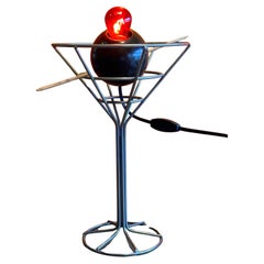 Vintage Martini & Olive Chrome Bar Lamp by David Krys