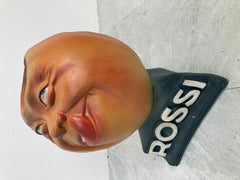 Martini Rossi advertising sculpture or bust, 1960s