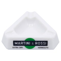 Cendrier français en opalex Martini & Rossi