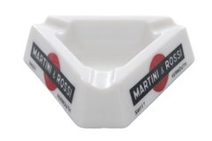 Martini & Rossi Sweet Vermouth French Ashtrays - a Pair