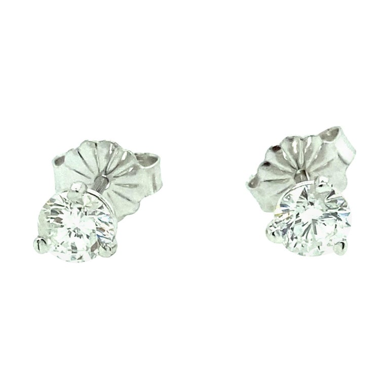 Martini Set Diamond Stud Earrings at 1stDibs