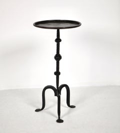 "Martini" Side Table, Hand Forged Iron, Spain 1950s.