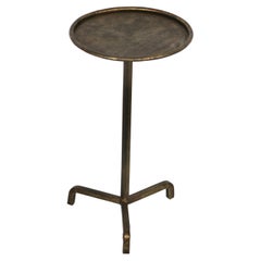 "Martini" Side Table, Hand Forged Iron, Spain 1950s.