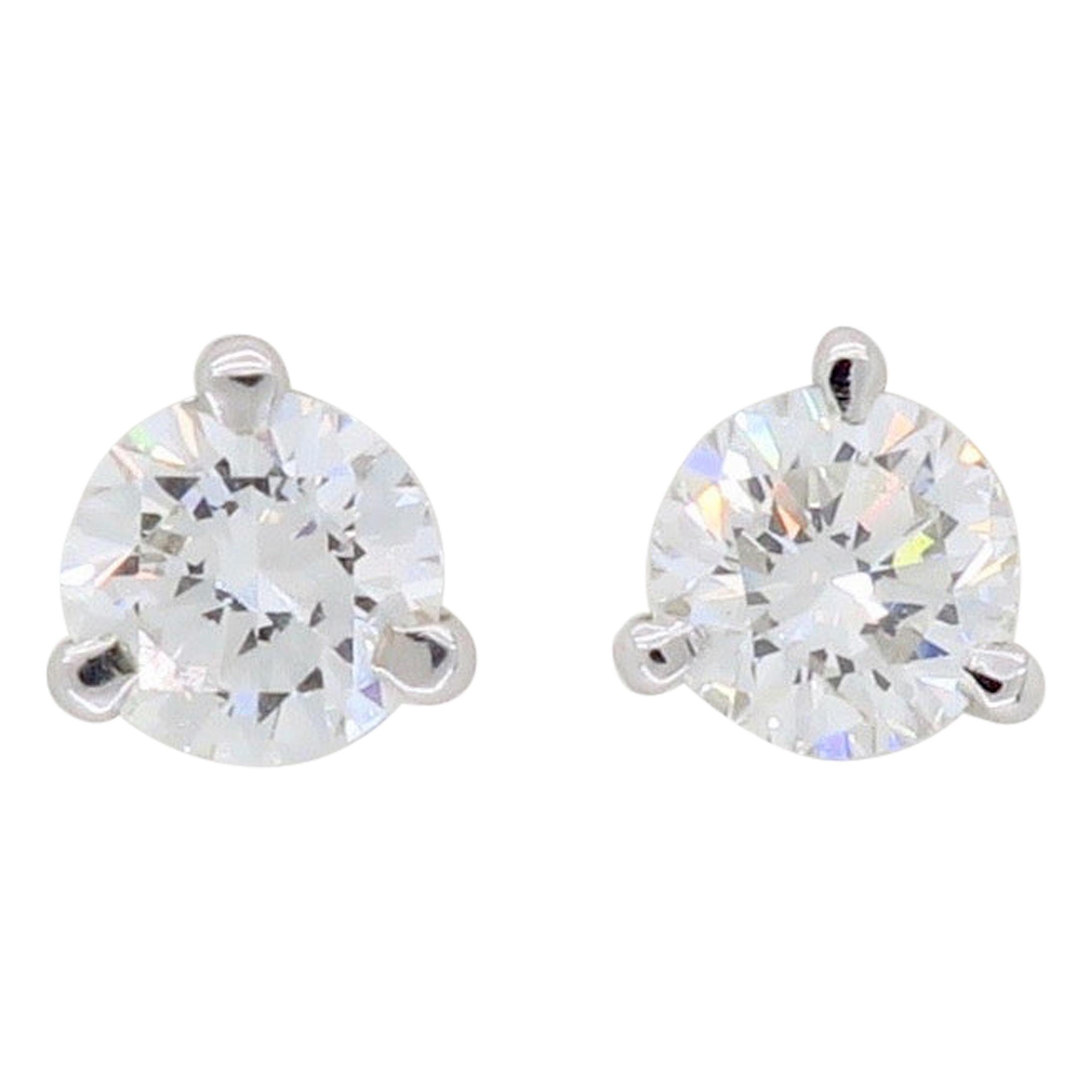 Martini Style Diamond Stud Earrings at 1stDibs pink diamond martini