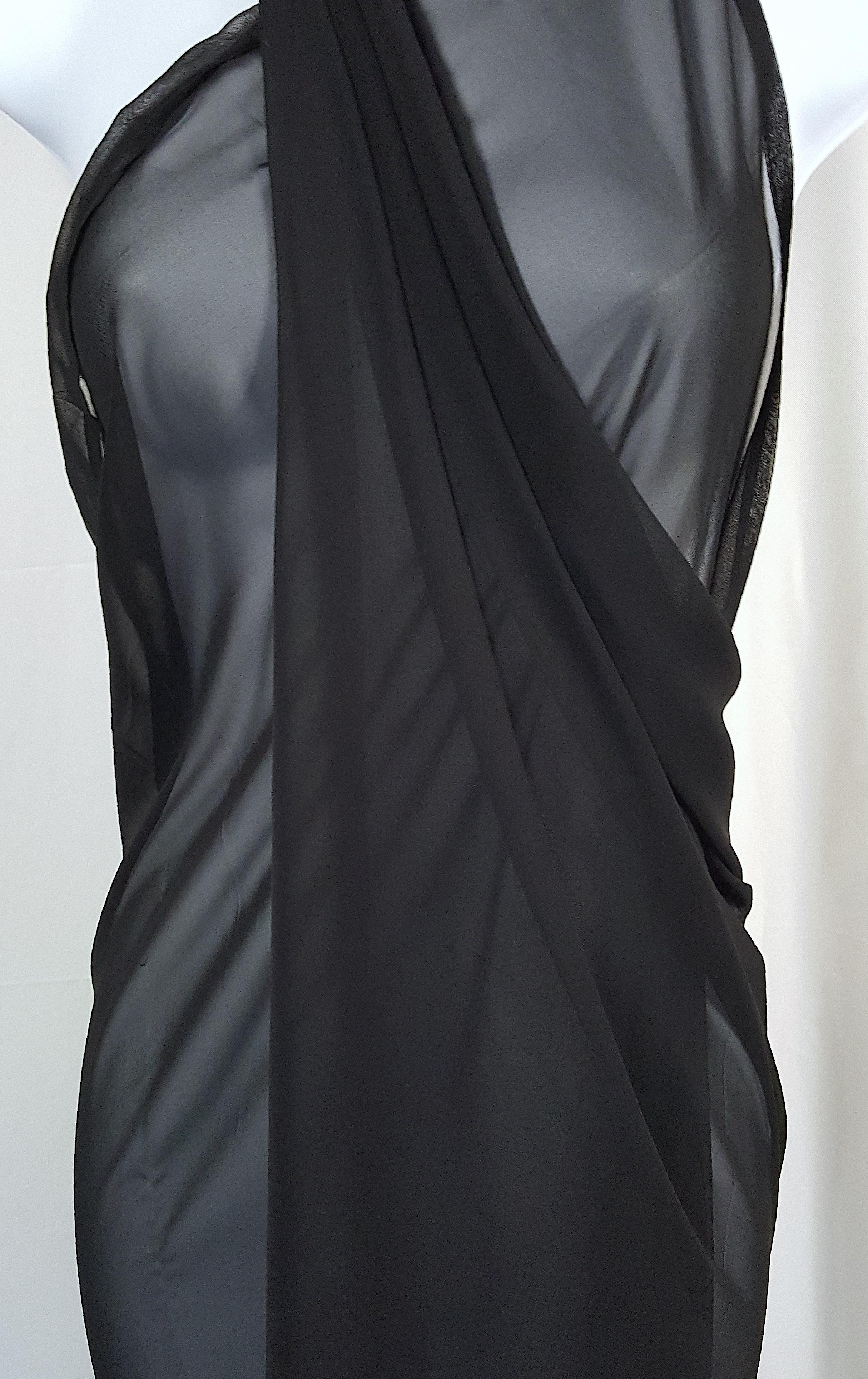 MartinMargiela 1990 1stRetrospectiveCollection1994 Sheer Black Convertible Apron For Sale 1