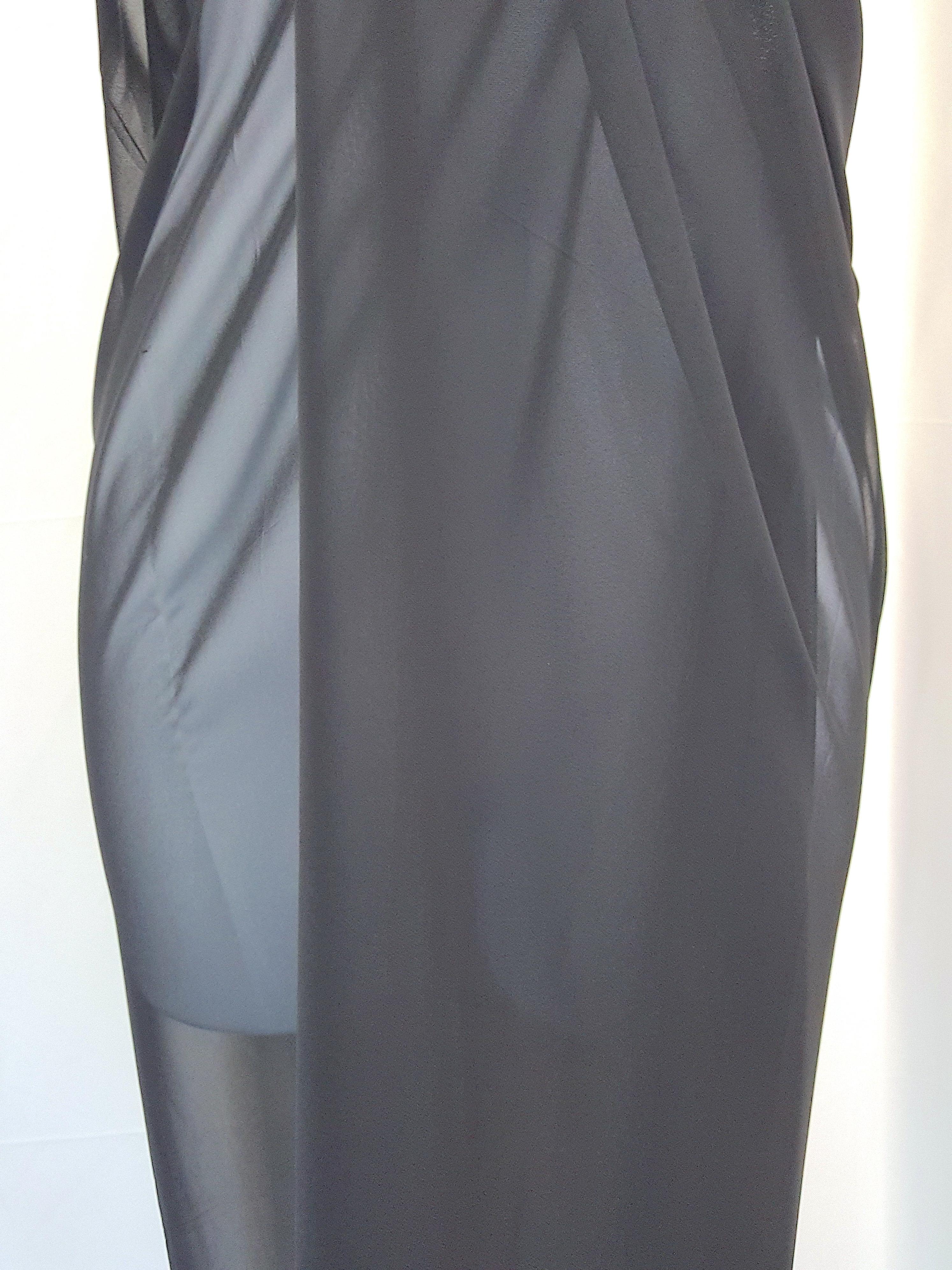 MartinMargiela 1990 1ªRetrospectivaColección1994 Delantal Convertible Negro Transparente en venta 2