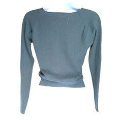 Couture Martin Margiela 1994 Artisanal Line0 Overdyed Pullover mit recycelten Sockeln