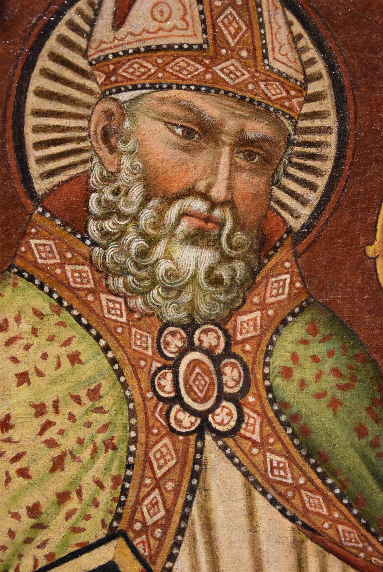 Saint Albert Romuald Paint 15th Century Tempera on table Tuscan school Siena Art For Sale 10