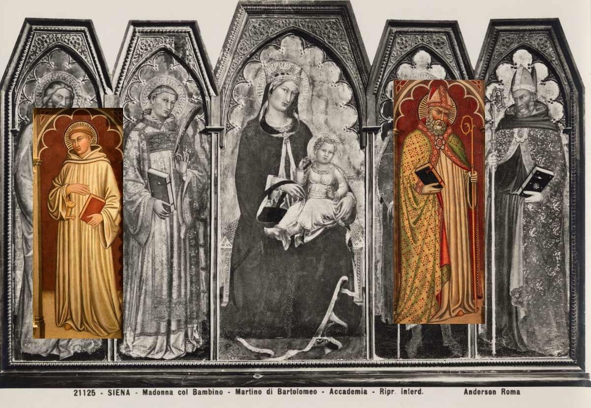 Saint Albert Romuald Paint 15th Century Tempera on table Tuscan school Siena Art For Sale 11