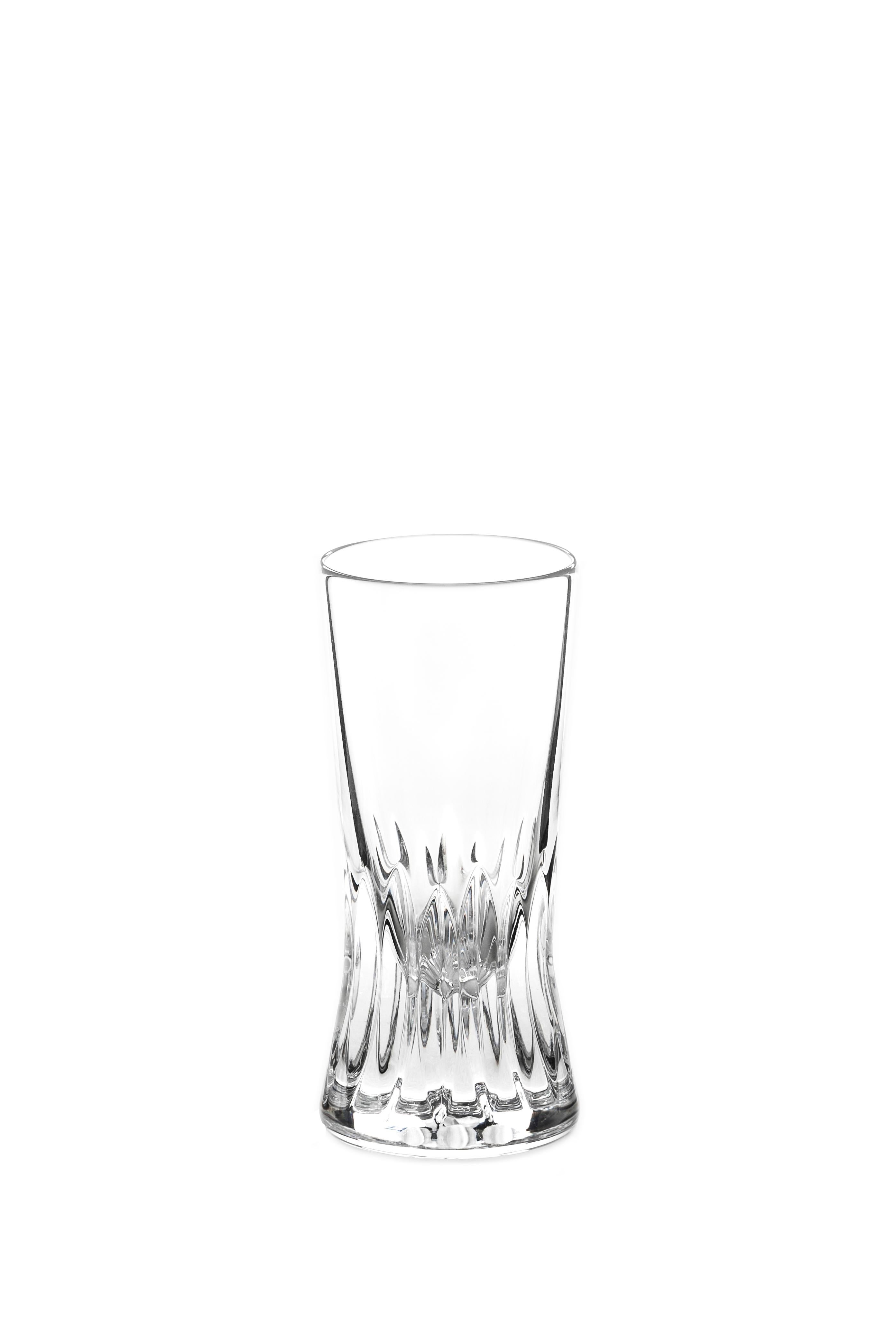 Contemporary Martino Gamper Handmade Irish Crystal Shot Glass 'Cuttings' Series Set of 4 For Sale