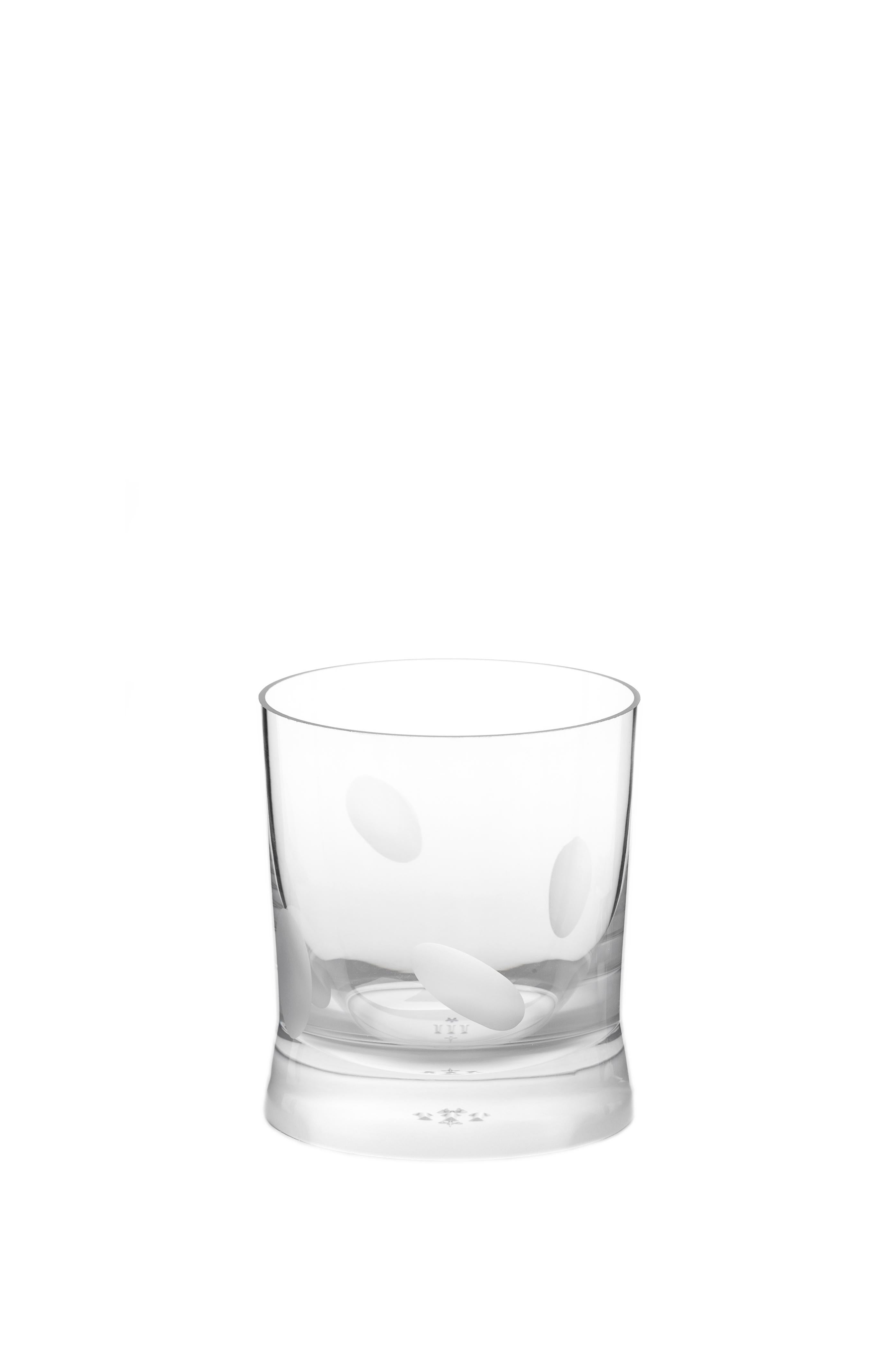 Contemporary Martino Gamper Handmade Irish Crystal Whiskey Tumbler Cuttings Series CUT I For Sale